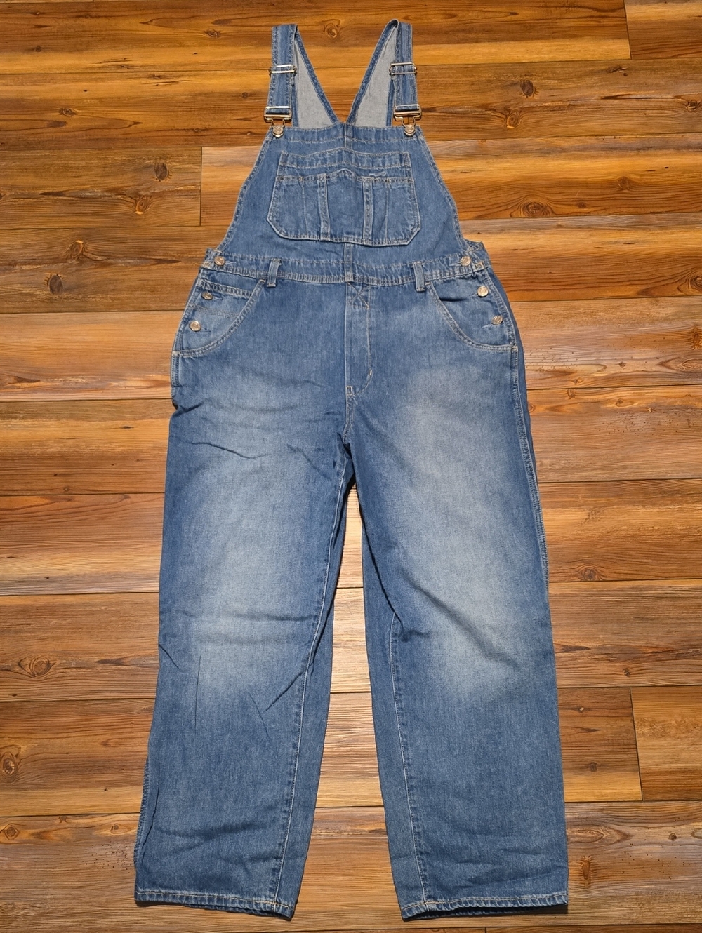 GAP Loose Overalls Light Indigo Denim Overalls S-Petite